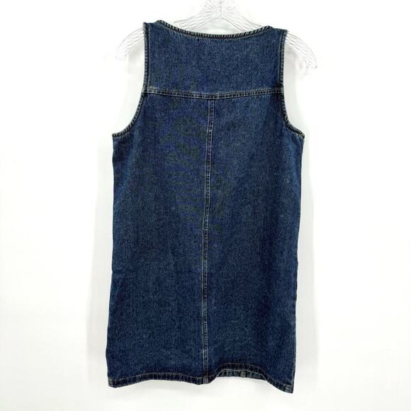 Sincerely Jules Blue Denim Strappy Button Front Midi Dress – Women’s Small - Picture 2 of 9